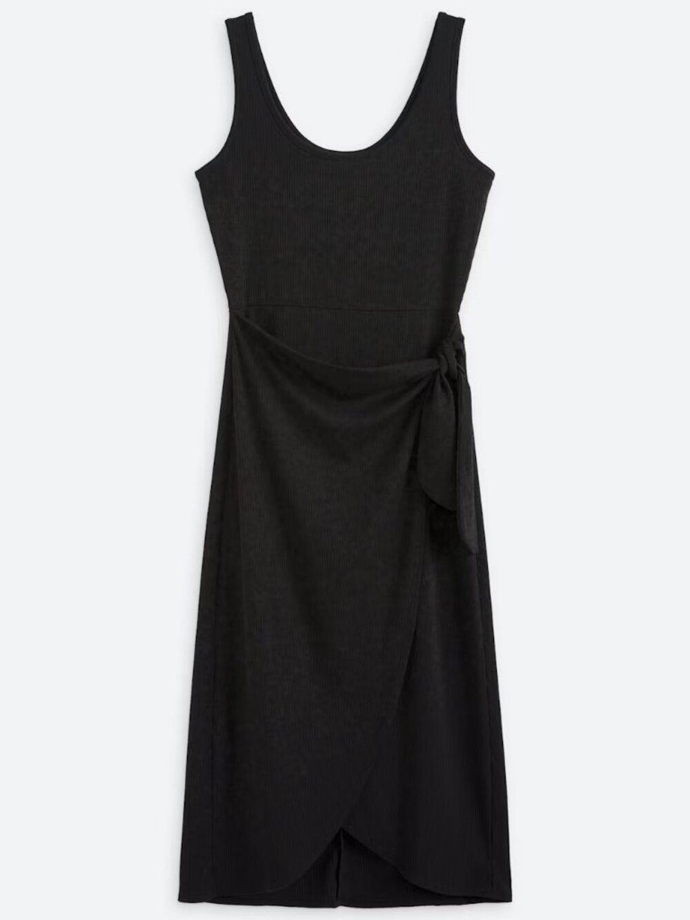 Knit Midi Wrap Dress